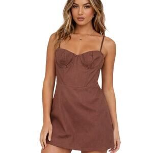 cutout poplin mini dress Cutwork Cotton-Poplin A-Line Mini Dress in White - 8